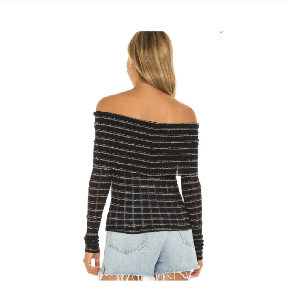 Free People Snow Bunny Off The Shoulder Top NWT